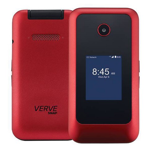  Teléfono celular vintage 0.07 oz Verve flip Teléfonos usados  desbloqueados móvil plegable tracfone trac Straight Talk Smart para  personas mayores con grandes números ancianos floepx rojo (enchufe de :  Celulares y