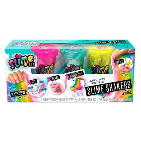 Soslime Diy 3-pack Of Rainbow Cosmic Slime Shakers : Target