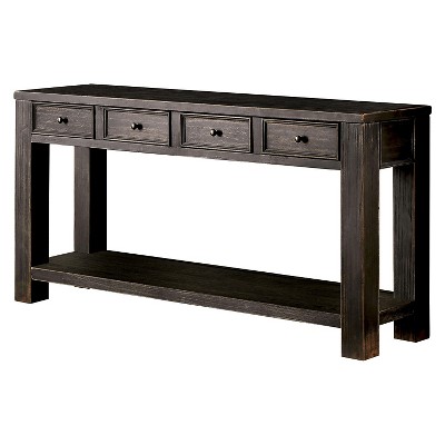 sofa table in black