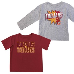 NCAA USC Trojans Toddler Boys' 2pk T-Shirt - 1 of 3