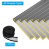 Unique Bargains Plastic Golden Edge Bouquet Flower Wrapping Paper 3 Packs with 3 Rolls Ribbons Silver - 3 of 4