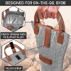 OPUX Wine Bag Single Bottle Carrier Tote, Insulated Thermal Padded Portable Carry Case Travel Cooler Picnic Beach Gift - 4 of 4