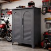 KTMBDW Metal Garage Storage Cabinets-47 Tall Tool Organizer Steel, 3 Adjustable Layers Shelves for Home, Office, Warehouse(Gray) - 2 of 4