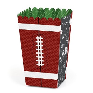 Big Dot of Happiness End Zone - Football - Baby Shower or Birthday Party Favor Popcorn Treat Boxes - Set of 12 - 1 of 4