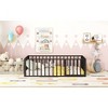 CAVINAS Twin Size Wood Montessori Bed,Modern Floor Bed Frame with Guardrails and Door,Toddler Bed for Bedroom - 2 of 4