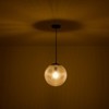 Rennnsan Bravaen 11" W 1 - Light Globe Glass Modern Dimmable Flush Mount in Black - 2 of 4