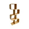Vynxaria Modern Contemporary Shelf Bamboo, Square Shape, Multi-tier Open Shelves, Large Space, Natural (1pc Only) - 4 of 4
