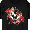 Natural World Skull And Roses Men's Black T-Shirt - 2 of 3