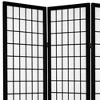 6 ft. Tall Canvas Window Pane Room Divider - Black (3 Panels) - image 2 of 3