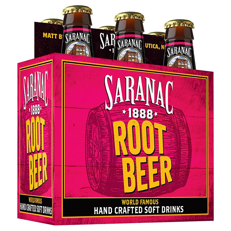 Saranac Root Beer - 6pk/12 fl oz Glass Bottles, 1 of 2