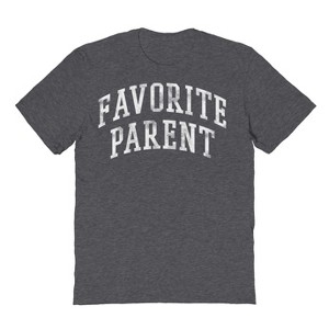Social Collective Men's Favorite Parent Short Sleeve Graphic Cotton T-Shirt - Dark Heather L - 1 of 3