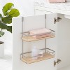 Over the Cabinet Tiered Shelves with Wood - Brightroom™ - 2 of 3