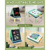 Aoibox 4 in 1 Foldable Tabletop Kids Art Easel Double Sided Chalkboard Magnetic Whiteboard Adjustable Green Gift - 2 of 4