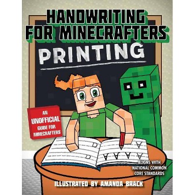 Handwriting for Minecrafters: Printing - by  Sky Pony Press (Paperback)