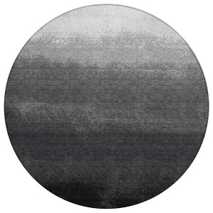 Gray And Silver Ombre Washable Indoor Outdoor Area Rug - 1 of 4