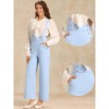 INSPIRE CHIC Women's Casual Office Adjustable Straps Wide Leg Jumpsuits - 2 of 4