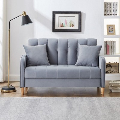 NicBex Modern Design Couch for Living Room, Loveseat Sofa with 2 Pillows for Bedroom,Living Room
