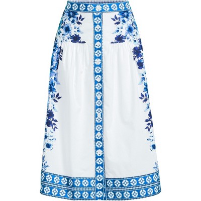 blue/white floral mosaic