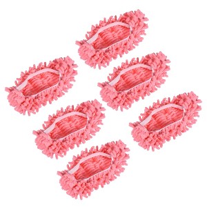 Unique Bargains Chenille Multifunctional Washable Cleaning Shoes Cover 6 Pcs - 1 of 4