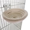 Bird Breeding Nest,Handmade Cotton Rope Hatch House With Hooks For Budgie Parakeet Cockatiel Lovebird - 4 of 4