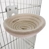 Bird Breeding Nest,Handmade Cotton Rope Hatch House With Hooks For Budgie Parakeet Cockatiel Lovebird - image 4 of 4