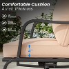 Compact 2-Piece Patio Furniture Set - Outdoor Swivel and Rocking Chairs with 4 Thick Cushions, Stylish Metal Bistro Set - 2 of 4