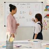 INFURNIC Magnetic Dry Erase Board Whiteboard Home Office School Sliver Reinforced Dry Eraser Dry Erase Markers Magnetic Pins, Silver, 23.6"*0.4"*35.4" - 2 of 4