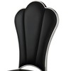 Vynxaria Black Side Chair with Tufted Back - Elegant Design & Comfort for Dining Spaces - 3 of 4