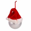 5.0 Inch Santa Face Ball Ornament Christmas Claus Painted Tree Ornaments - 2 of 3