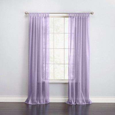 BrylaneHome BH Studio Sheer Voile Tab-Top Panel