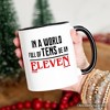 In a World Full of Tens be an Eleven Mug, Inspirational Vintage Horror Gift | OrnamentallyYou - 4 of 4