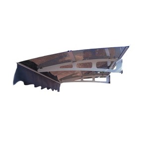 Door Window Awning Valance in size 59" Wide x 34" Deep for Masonry Concrete Wall House - 1 of 4