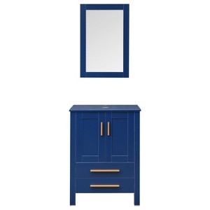 ELECWISH 24 in. W x 19 in. D x 32 in. H Bath Vanity - 1 of 4