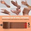 MEDca Self-Adhesive Tape, 12 Pack - 2" x 5-Yards, Elastic Bandage Rolls & Athletic Wrap for Sprains, Swelling, & Soreness, Medium Tan - 2 of 4