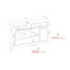 TiramisuBest Contemporary Sideboard with Detailed Doors and Open Storage, Stylish Buffet Cabinet for Living Room, Dining Room, Dark Espresso - 4 of 4