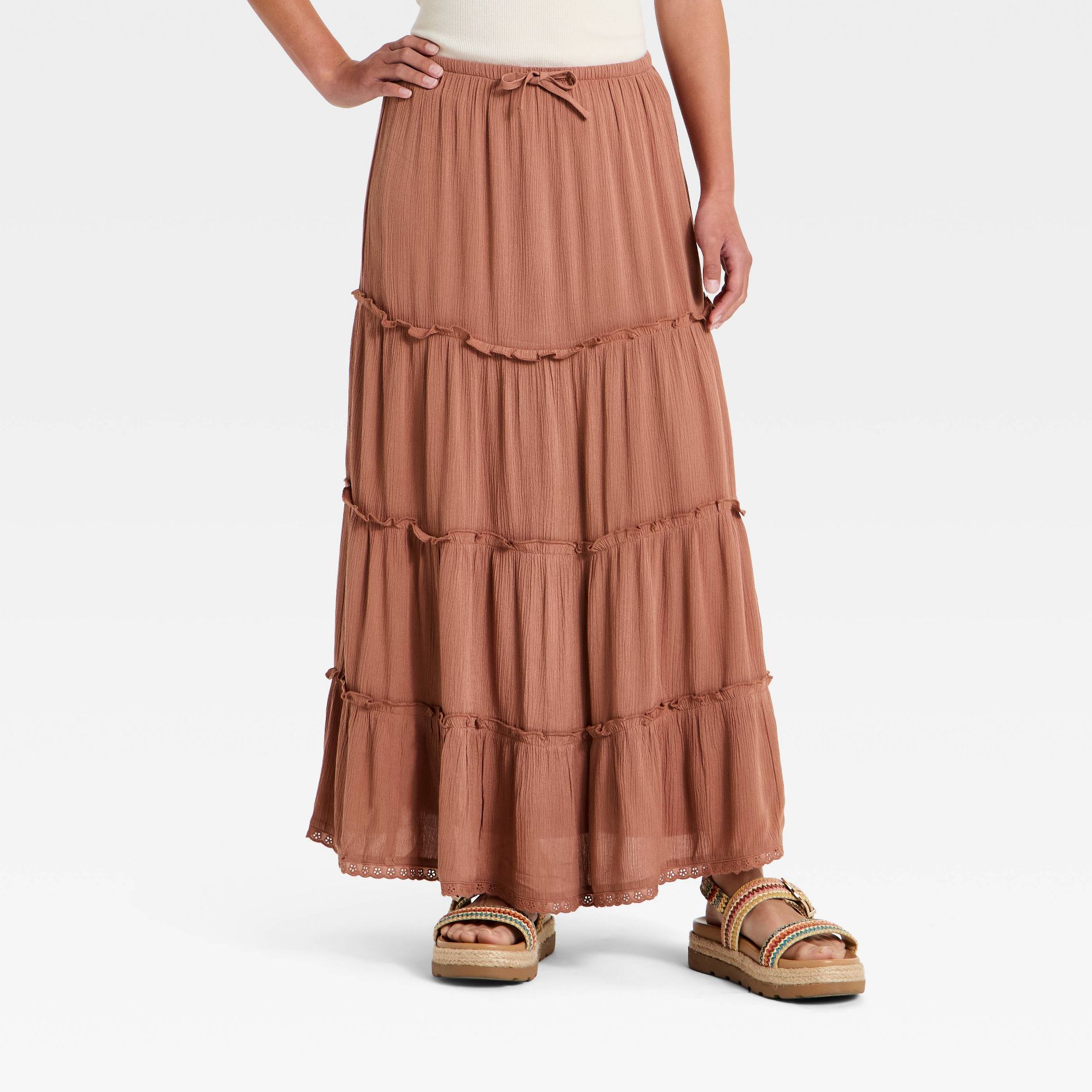 Girls' Tiered Maxi Skirt - art class™