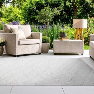 Luxe Weavers Modern Non-Slip Washable Outdoor Area Rug Geometric Carpet - 1 of 4