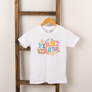 The Juniper Shop First Grade Flowers Girls' Short Sleeve Tee - 1 of 2