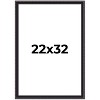 PosterPalooza | Antique Red Picture Frame - UV Acrylic, Foam Board Backing, Hanging Hardware - 2 of 4