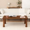 MH London Anna Rectangle Modern Solid Wood Coffee Table For Living Room - 2 of 4