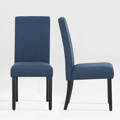 WestinTrends  Upholstered Linen Fabric Dining Chair (Set of 2)