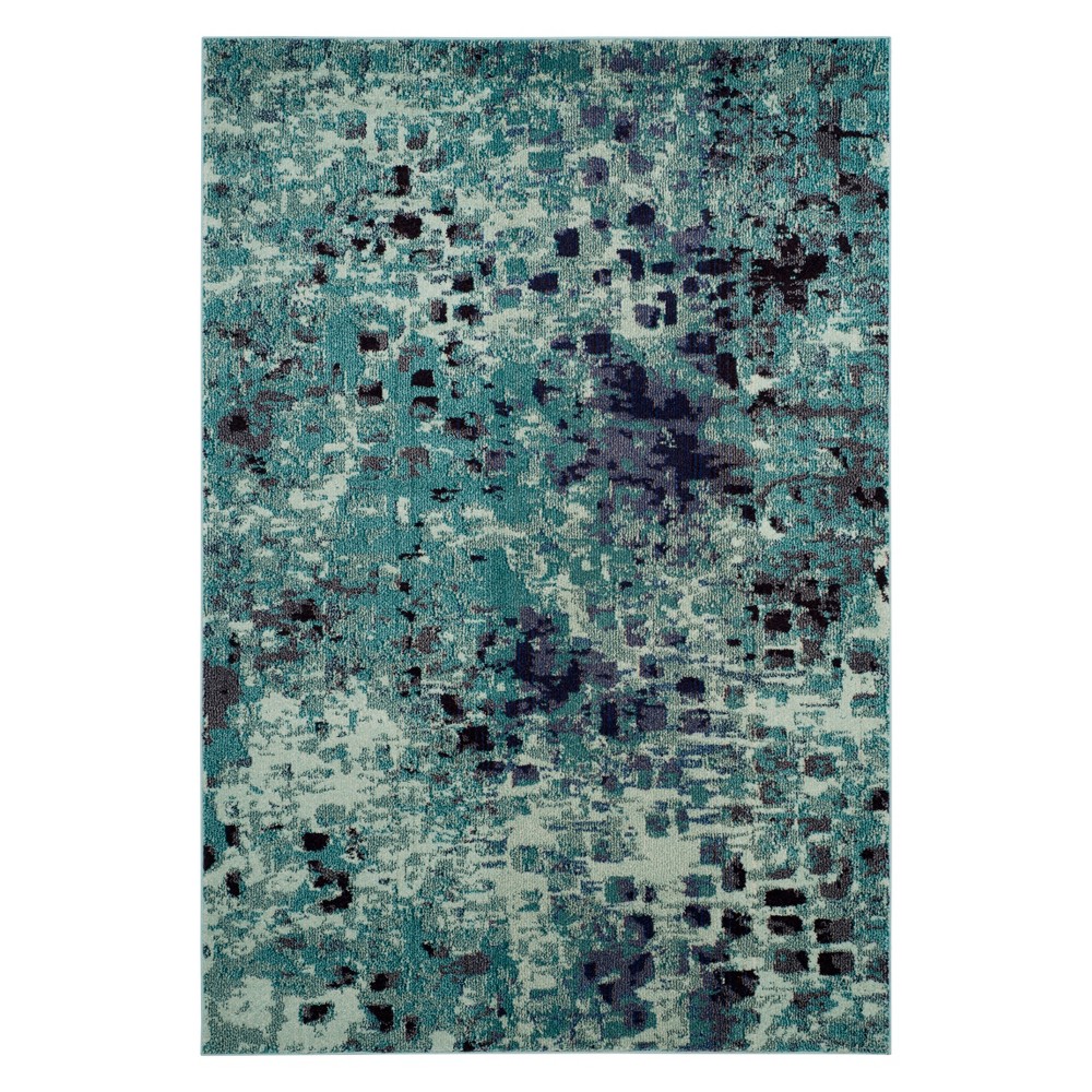 5'1inX7'7in Shapes Area Rug Light Blue - Safavieh
