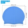 Unique Bargains Silicone Waterproof Non-Slip Adult Swimming Caps 2 Pcs - 2 of 4