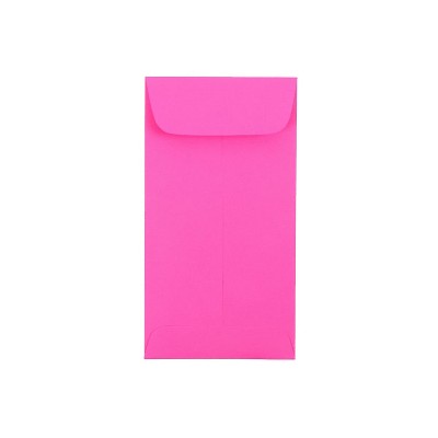 JAM Paper #10 Briefumschläge – Fuchsia Pink, 100 Stück, Gummiert