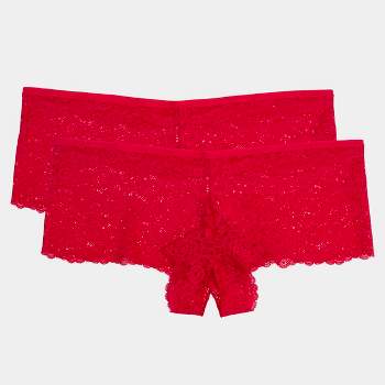 Smart & Sexy Women's Lace Crotchless Panty 2-Pack