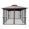 10 x 10 FT Outdoor Patio Gazebo, Canopy Tent With Ventilated Double Roof and Netting, Gazebo Canopy Shelter for Patio Backyard Lawn Garden - 3 of 4
