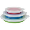 Prepworks Collapsible Storage Bowl Set: 3-Piece Food Storage Containers with Lids, Dishwasher-Safe, Red/Green/Blue - image 4 of 4