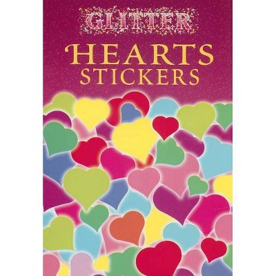 Glitter Hearts Stickers - (Paperback)