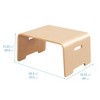 ECR4Kids Bentwood Lap Desk with Handles, Natural - 2 of 4