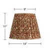 Springcrest Misha Brown Floral Pleated Lamp Shade 9x14x11 - 4 of 4